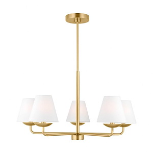 Albion - 5 Light Medium Chandelier-15.25 Inches Tall and 28 Inches Wide