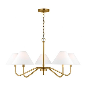 Eldon - 5 Light Large Chandelier-15.25 Inches Tall and 34 Inches Wide - 1331861