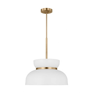 Pemberton - 1 Light Medium Pendant In Modern Style-6.88 Inches Tall and 12 Inches Wide