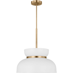 Pemberton - 1 Light Medium Pendant In Modern Style-6.88 Inches Tall and 12 Inches Wide