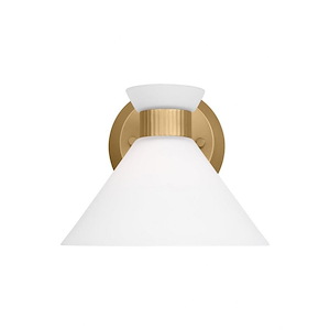 Belcarra - 1 Light Small Wall Sconce In Modern Style-6.63 Inches Tall and 7.5 Inches Wide - 1297846