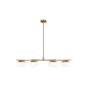 Generation Lighting-Lune-8 Light Extra Large Chandelier In Modern Style-8.25 Inch Tall and 49 Inch Wide