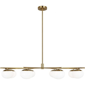 Generation Lighting-Lune-8 Light Extra Large Chandelier In Modern Style-8.25 Inch Tall and 49 Inch Wide