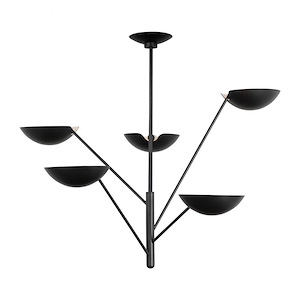 Nevel - 5 Light Tall Chandelier-29.5 Inches Tall and 36 Inches Wide