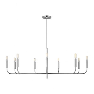 Brianna - 9 Light Wide Chandelier-18 Inches Tall and 48 Inches Wide - 1331789