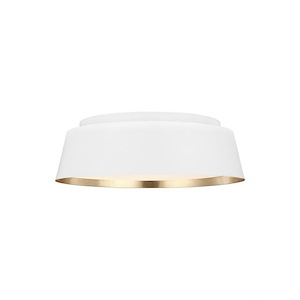 Generation Lighting-Ellen Collection-Asher-Three Light Flush Mount-14.5 Inch Wide by 4.63 Inch Tall - 993574