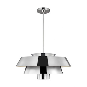Generation Lighting-Ellen Collection-Brisbin-One Light Large Pendant-24 Inch Wide by 10.75 Inch Tall