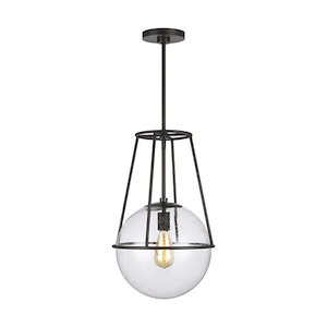 Generation Lighting-Ellen Collection-Atlas-One Light Pendant-12.5 Inch Wide By 20.75 Inch Tall