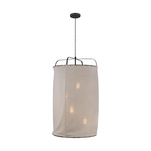 Generation Lighting-Ellen Collection-Four Light Pendant-21.88 Inch Wide By 34.5 Inch Tall