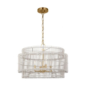 Elio - 4 Light Medium Hanging Shade Chandelier-16 Inches Tall and 23 Inches Wide - 1331960