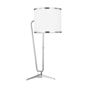 Generation Lighting-Jacobsen-9.5W 1 LED Table Lamp in Relaxed Mid-Century Style-10 Inch Wide by 26 Inch Tall
