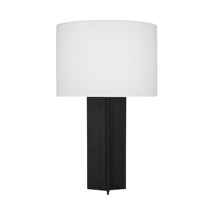 Generation Lighting-Bennett-9W 1 LED Medium Table Lamp In Casual Style-26 Inch Tall and 16 Inch Wide