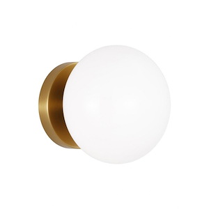 Generation Lighting-Lune-1 Light Wall Sconce In Modern Style-6.5 Inch Tall and 6.5 Inch Wide