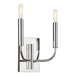 Generation Lighting-Brianna-2 Light Double Wall Sconce-11.38 Inch Wide by 14.13 Inch Tall