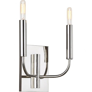 Generation Lighting-Brianna-2 Light Double Wall Sconce-11.38 Inch Wide by 14.13 Inch Tall