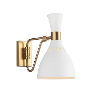 Generation Lighting-Ellen Collection-Joan-One Light Swing Arm Wall Sconce-6.25 Inch Wide by 10.75 Inch Tall