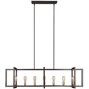 Feiss Lighting-Finnegan-Seven Light Island in Transitional Style-12 Inch Wide by 13.75 Inch High