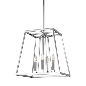 Generation Lighting-Sean Lavin-Pendant 4 Light in Transitional Style-18 Inch Wide by 19 Inch Tall