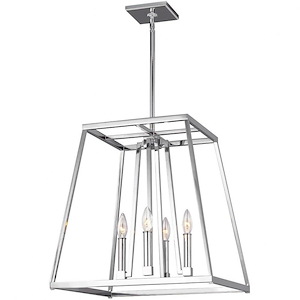 Generation Lighting-Sean Lavin-Pendant 4 Light in Transitional Style-18 Inch Wide by 19 Inch Tall