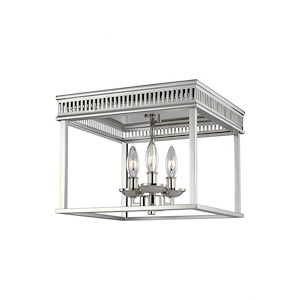 Generation Lighting-Sean Lavin-Three Light Flush Mount In Transitional Style-13 Inch Wide By 9.75 Inch Tall