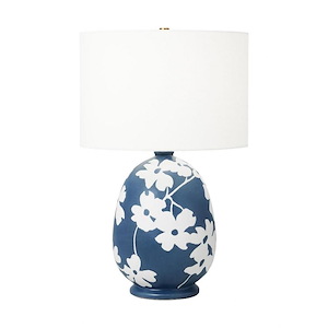 Generation Lighting-Lila-9W 1 LED Table Lamp In Contemporary and Modern Style-21.63 Inch Tall and 16 Inch Wide