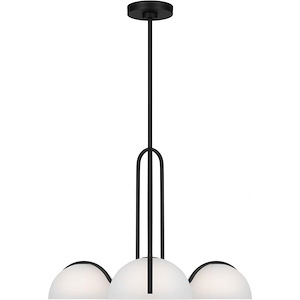 Nido - 3 Light Medium Chandelier In Modern Style-17 Inches Tall and 26 Inches Wide