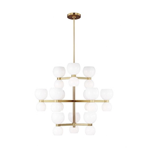 Generation Lighting-Londyn-24 Light Large Chandelier In Midcentury Style-16.13 Inch Tall and 36.5 Inch Wide - 1090819