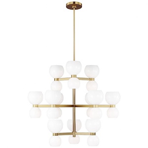 Generation Lighting-Londyn-24 Light Large Chandelier In Midcentury Style-16.13 Inch Tall and 36.5 Inch Wide - 1090819