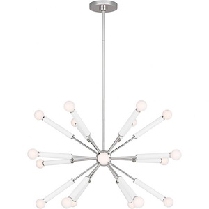 Generation Lighting-Monroe-18 Light Full Chandelier In Contemporary and Modern Style-16.5 Inch Tall and 32.38 Inch Wide