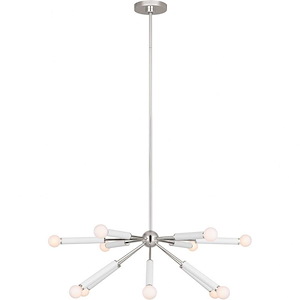 Generation Lighting-Monroe-12 Light Down Chandelier In Contemporary and Modern Style-27.13 Inch Tall and 32.38 Inch Wide - 1090826