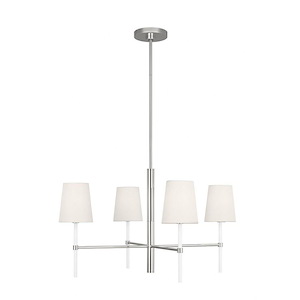 Generation Lighting-Monroe-4 Light Small Chandelier In Contemporary and Modern Style-61.88 Inch Tall and 28 Inch Wide - 1090831