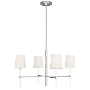 Generation Lighting-Monroe-4 Light Small Chandelier In Contemporary and Modern Style-61.88 Inch Tall and 28 Inch Wide