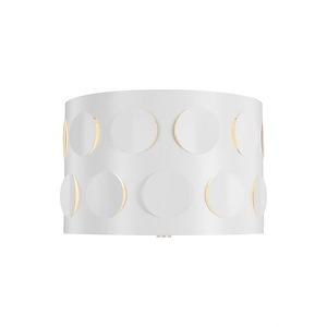 Generation Lighting-Dottie-2 Light Small Flush Mount In Midcentury Style-22 Inch Tall and 13.13 Inch Wide