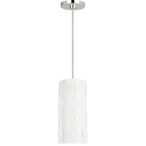 Generation Lighting-Dottie-1 Light Small Pendant In Midcentury Style-12 Inch Tall and 7.13 Inch Wide - 1090784