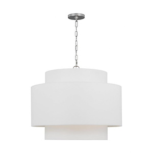 Generation Lighting-Sawyer-3 Light Pendant In Transitional Style-20 Inch Tall and 26 Inch Wide - 1090841