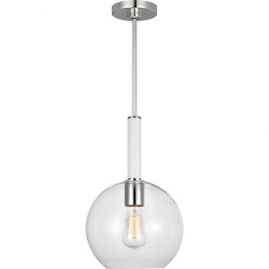 Generation Lighting-Monroe-1 Light Round Pendant In Contemporary and Modern Style-17.13 Inch Tall and 10.38 Inch Wide - 1090822