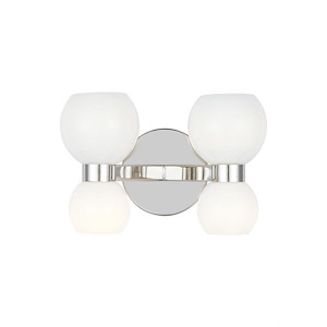 Generation Lighting-Londyn-4 Light Wall Sconce In Modern Style-8 Inch Tall and 12.13 Inch Wide