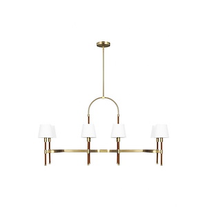 Generation Lighting-Katie-8 Light Linear Chandelier-26 Inch Tall and 16.75 Inch Wide - 1105895