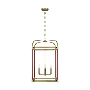 Generation Lighting-Hadley-6 Light Large Pendant-31.38 Inch Tall and 18 Inch Wide