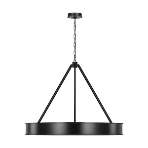 Leonard - 34W 1 LED Large Chandelier-28 Inches Tall and 36 Inches Wide - 1331823