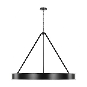 Leonard - 53W 1 LED Large Chandelier-37 Inches Tall and 48 Inches Wide - 1331749