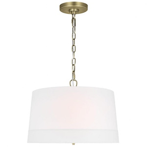 Generation Lighting-Lauren Ralph Lauren-Ivie-4 Light Wide Pendant In Traditional Style-17 Inch Tall And 26 Inch Wide