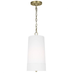 Generation Lighting-Lauren Ralph Lauren-Ivie-1 Light Tall Pendant In Traditional Style-19.63 Inch Tall And 9.5 Inch Wide