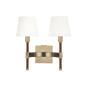 Generation Lighting-Katie-2 Light Double Wall Sconce-13.38 Inch Tall and 13.5 Inch Wide - 1105947