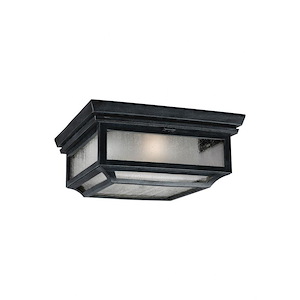 Generation Lighting-Sean Lavin-Two Light Outdoor Flush Mount In Transitional Style-13 Inch Wide By 5.75 Inch Tall