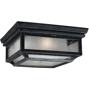 Generation Lighting-Sean Lavin-Two Light Outdoor Flush Mount In Transitional Style-13 Inch Wide By 5.75 Inch Tall - 1226762