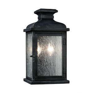 Generation Lighting-Sean Lavin-Two Light Outdoor Wall Sconce In Transitional Style-6.75 Inch Wide By 12.5 Inch Tall