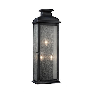 Generation Lighting-Sean Lavin-Three Light Outdoor Wall Sconce In Transitional Style-8 Inch Wide By 23.88 Inch Tall - 1227033