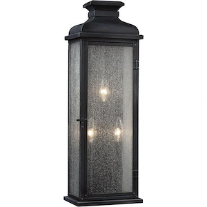 Generation Lighting-Sean Lavin-Three Light Outdoor Wall Sconce In Transitional Style-8 Inch Wide By 23.88 Inch Tall - 1227033