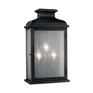 Generation Lighting-Sean Lavin-Three Light Outdoor Wall Sconce In Transitional Style-10 Inch Wide By 18.13 Inch Tall - 1226994
